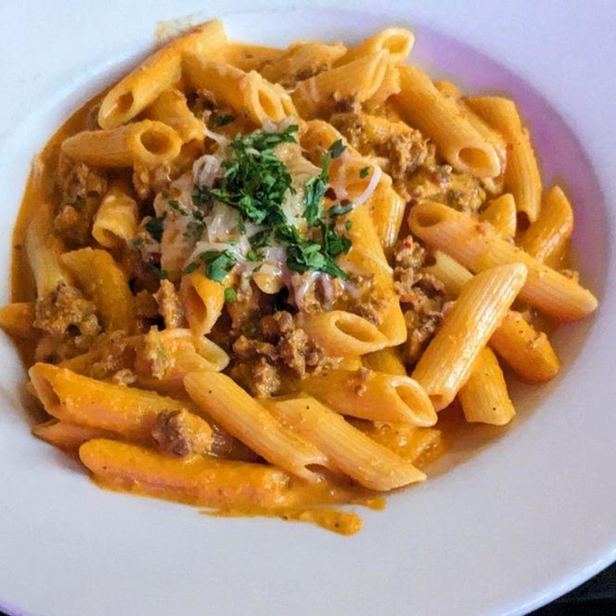 Fresh handmade pasta at La Buca Italian Cafe