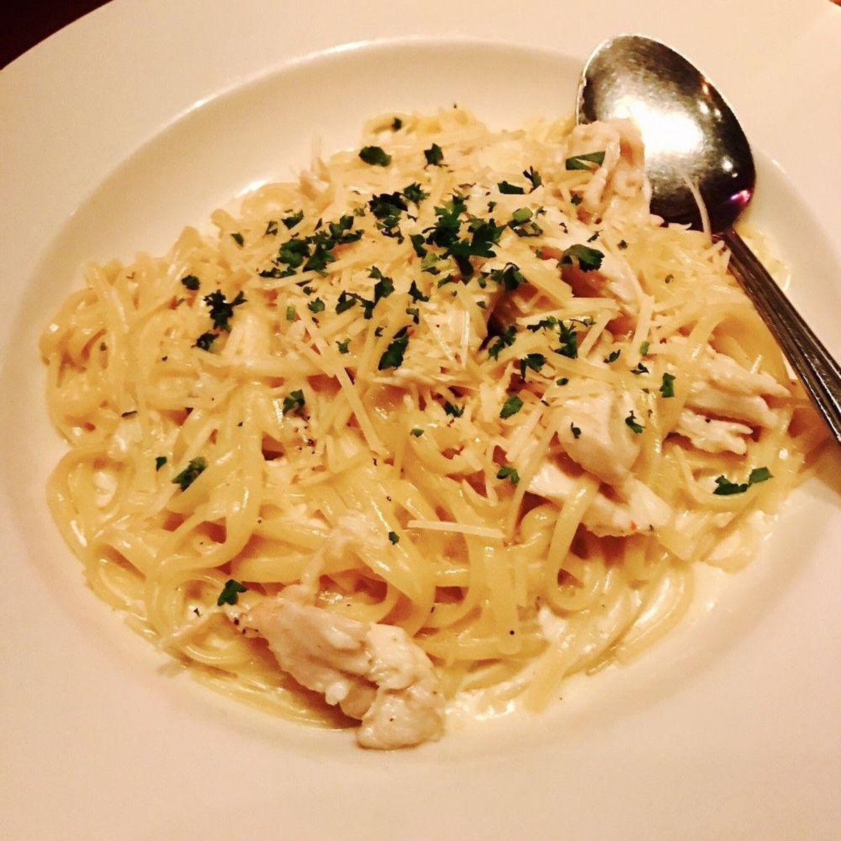 Creamy Alfredo pasta